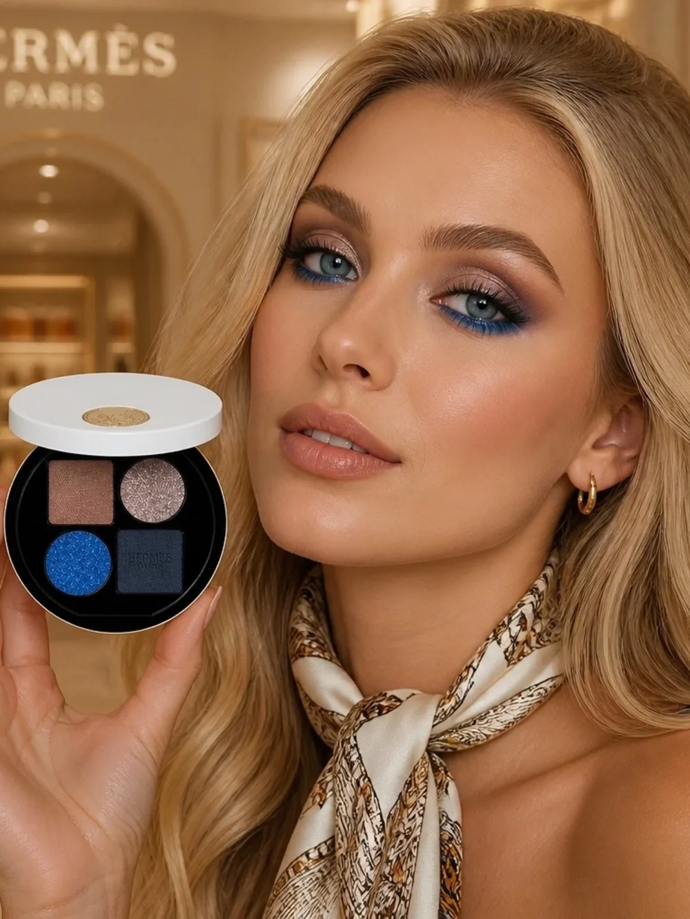 H E R M E S Eye shadow quartet refill, Ombres Marines- EXCLUSIVE